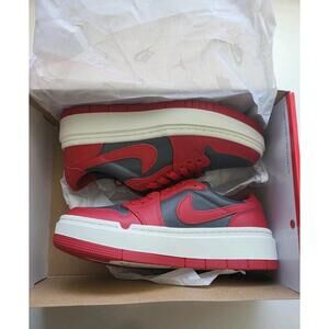 Women's Size 8 - NEW Nike Air Jordan 1 Elevate Low Platform Red Grey DH7004-006